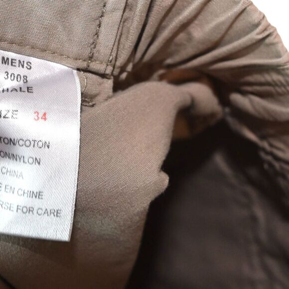 WOOLRICH MENS SHORTS SIZE 34 TAN SHORT PANTS UTILITY ZIP POCKETS HIKING WALKING - Picture 7 of 8